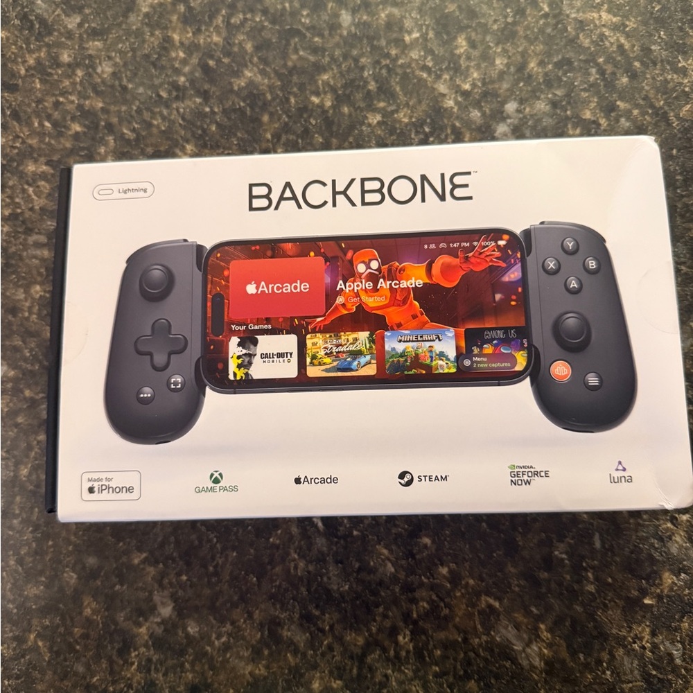 Backbone Lightning Mobile Gaming Controller for iPhone - Black